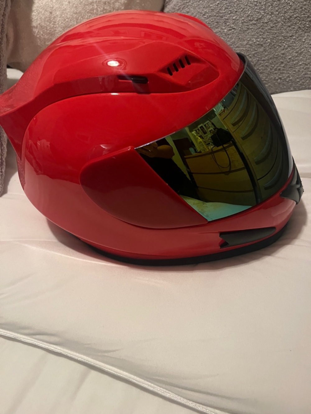 1STORM Red Full Face Motorcycle Helmet w/ Tinted Visor – DOT Approved – Medium - Picture 2 of 11